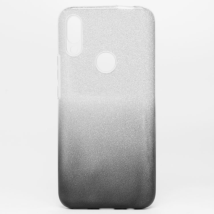 

Чехол-накладка SC097 для смартфона Huawei P Smart Z, силикон, черный/серебристый, градиент (102100)