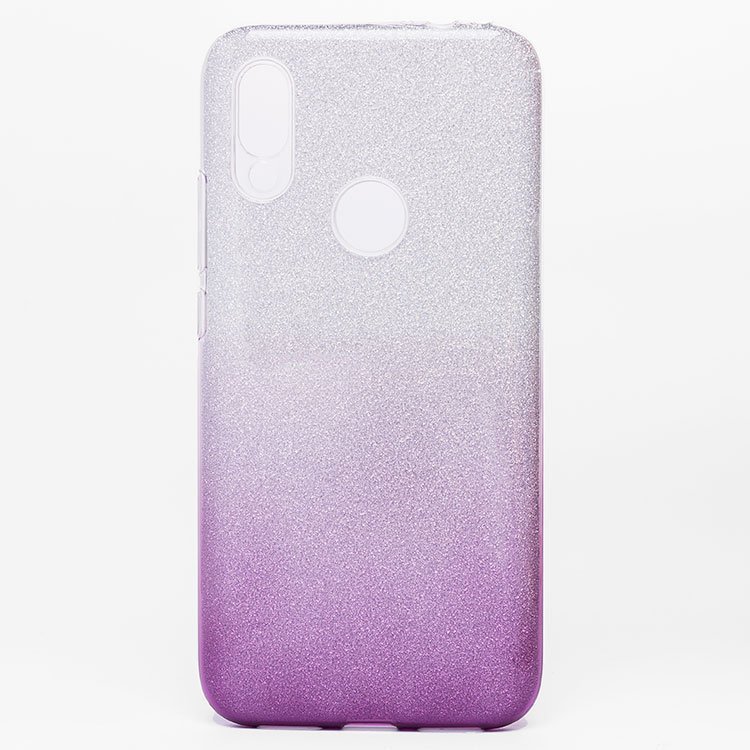 

Чехол-накладка NoName SC097 для смартфона Xiaomi Redmi 7, силикон, фиолетовый/серебристый, градиент (102119)