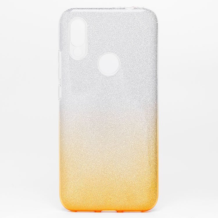 

Чехол-накладка No name SC097 для смартфона Xiaomi Redmi 7, силикон, золотистый/серебристый, градиент (102117)