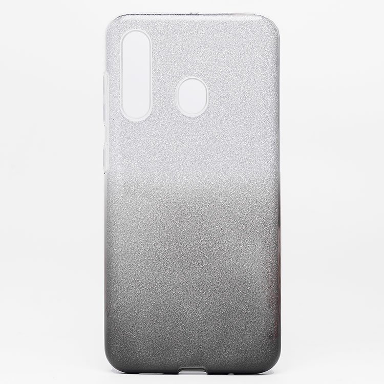 

Чехол-накладка SC097 для смартфона Samsung SM-A606 Galaxy A60, силикон, черный/серебристый, градиент (102080)