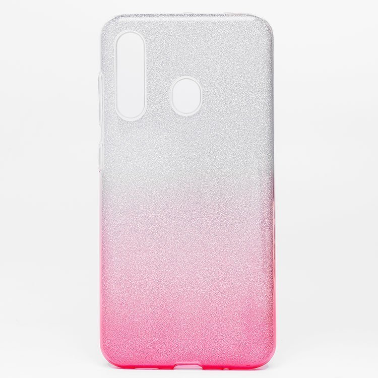 

Чехол-накладка SC097 для смартфона Samsung SM-A606 Galaxy A60, силикон, искусственная кожа, розовый/серебристый, градиент (102083)