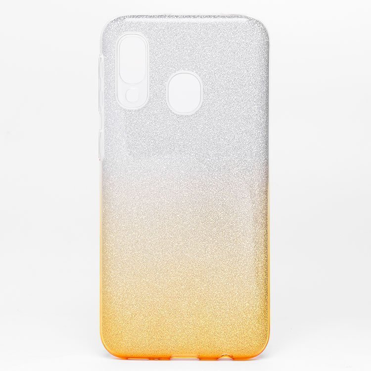 

Чехол-накладка NoName SC097 для смартфона Samsung SM-A405 Galaxy A40, силикон, золотистый/серебристый, градиент (102072)