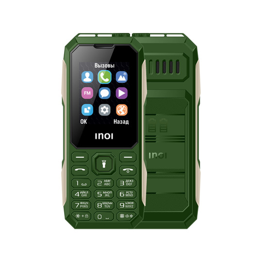 

Мобильный телефон INOI 106Z, 1.8" 120x160 TFT, Spreadtrum SC6531E, 32Mb RAM, 32Mb, BT, 2-Sim, 1650 мА·ч, темно-зеленый, 106Z
