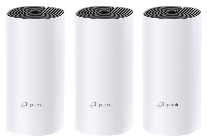 Mesh система TP-LINK Deco M4, 802.11a/b/g/n/ac, 2.4/5ГГц, до 1167 Мбит/с, LAN 2x1000 Мбит/сек, WAN 2x1Гбит/с, внутренних антенн: 2, комплект 3