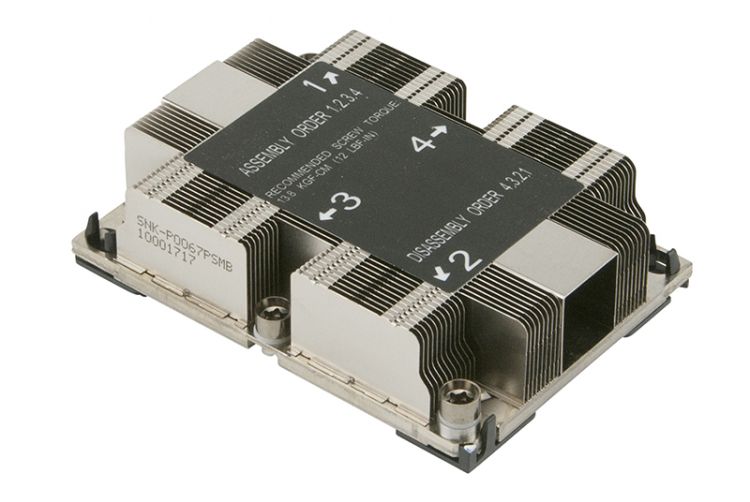 

Радиатор Supermicro, Socket 3647 Narrow ILM, 1U Passive, (SNK-P0067PSMB)