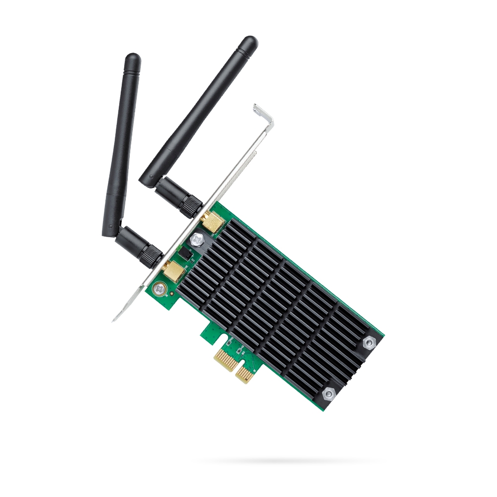 

Адаптер Wi-Fi TP-LINK Archer T4E, 802.11a/b/g/n/ac, 2.4 / 5 ГГц, до 867 Мбит/с, 23 дБм, PCI-E, внешних антенн: 2 (ARCHER T4E), Archer T4E