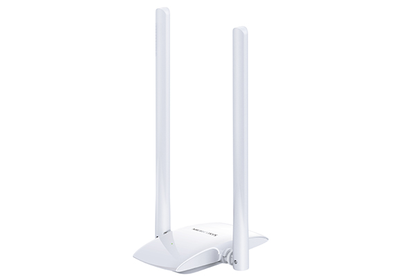 Адаптер Wi-Fi Mercusys MW300UH, 802.11n, 2.4 ГГц, до 300 Мбит/с, 20 дБм, USB, внешних антенн: 2x5 дБи (MW300UH)