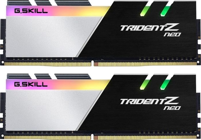 

Комплект памяти DDR4 DIMM 32Gb (2x16Gb), 3200MHz, CL16, 1.35 В, G.Skill, Trident Z Neo (F4-3200C16D-32GTZN), F4-3200C16D-32GTZN