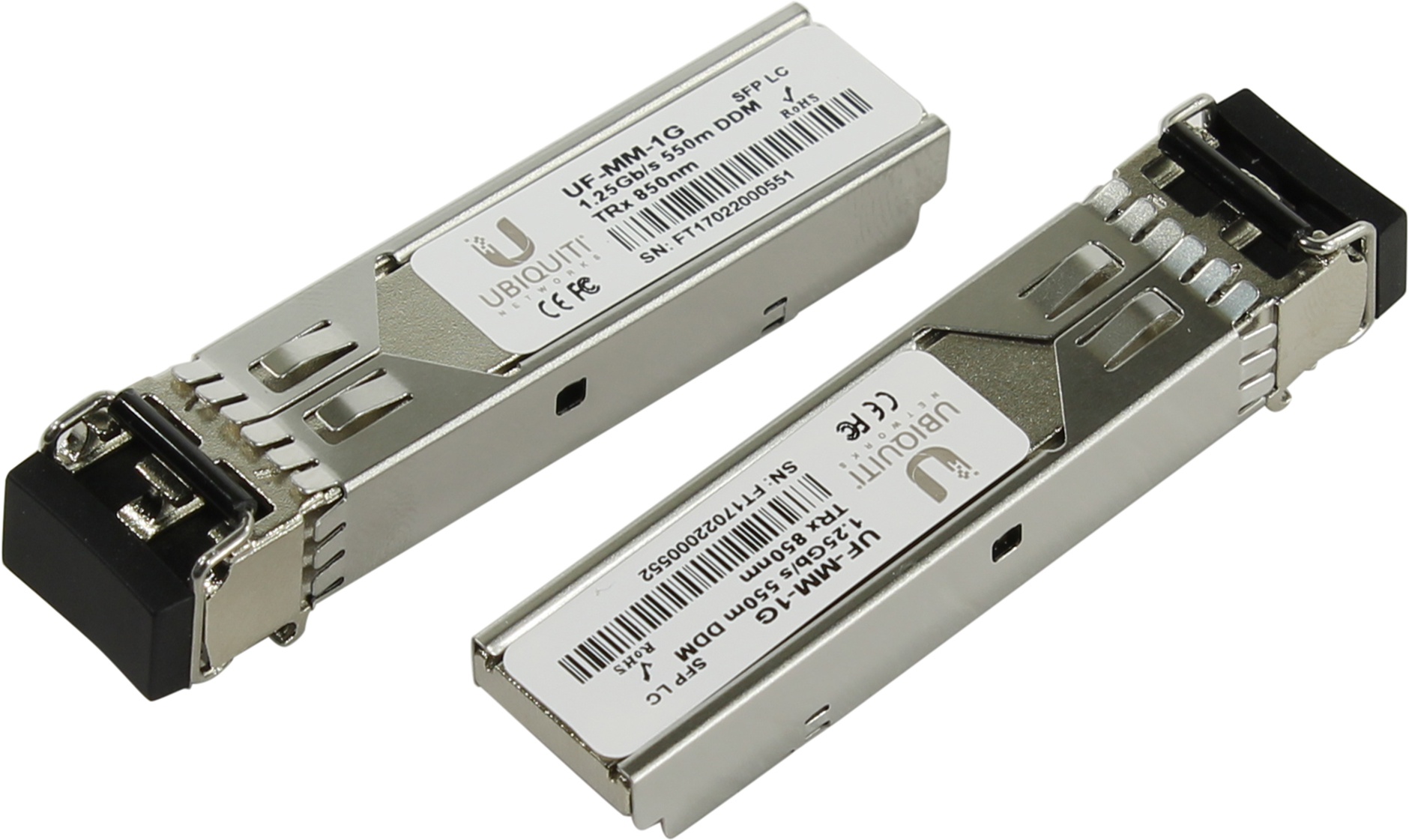 

Модуль SFP UBIQUITI FiberModule MM-1G, 550 м, LC, Tx:850 нм, Rx:850 нм, 1.25 Гбит/с, MM, DDM, 2 шт. (UF-MM-1G), FiberModule MM-1G