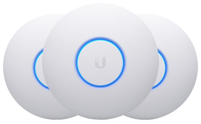 

Точка доступа Ubiquiti UniFi nanoHD 3-pack, LAN: 1x1 Гбит/с, 802.11a/b/g/n/ac, 2.4 / 5 ГГц, до 1.73 Гбит/с, внутренних антенн: 2x3dBi, PoE, комплект 3шт. (UAP-nanoHD-3), UniFi nanoHD 3-pack
