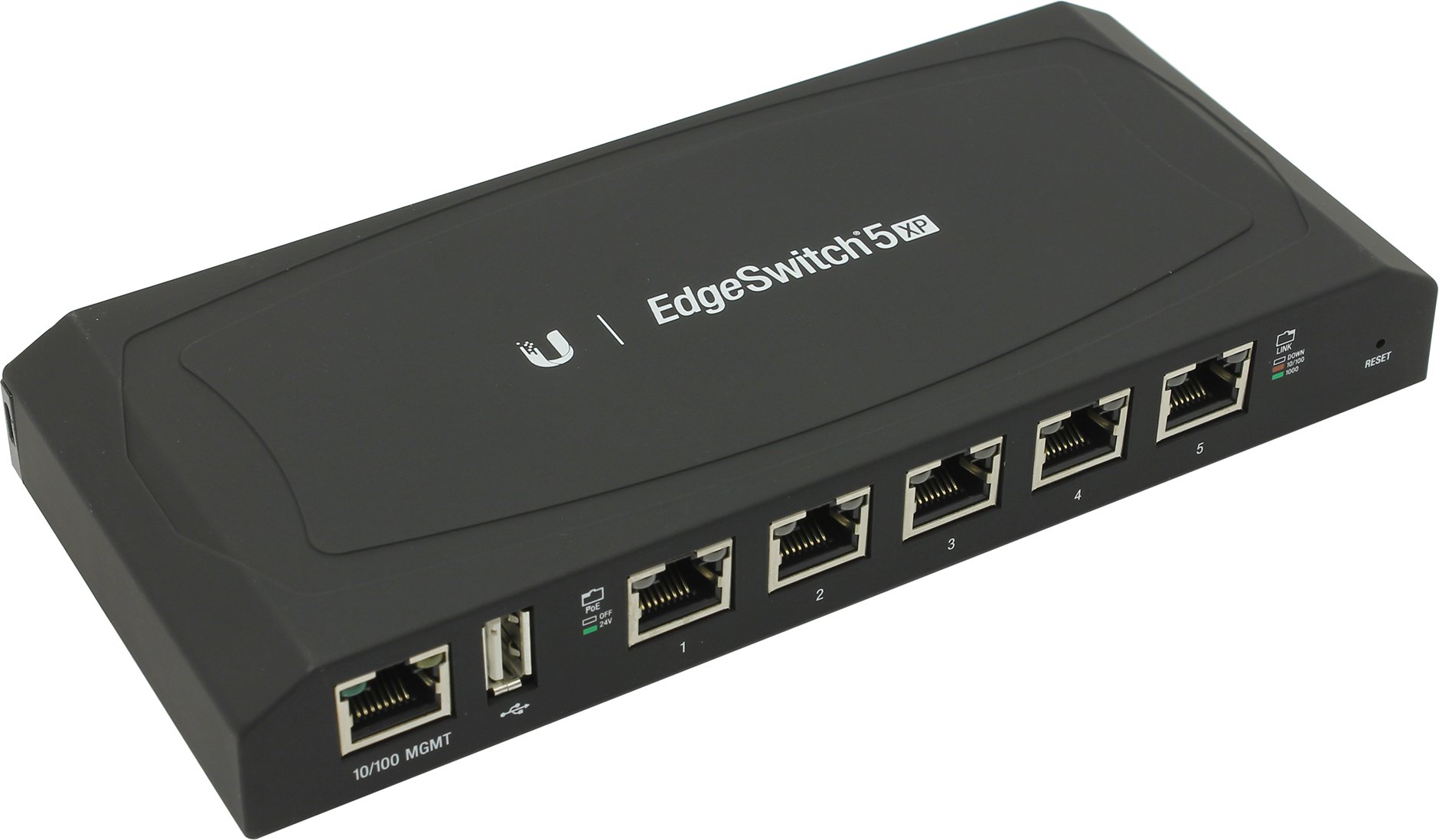 

Коммутатор Ubiquiti EdgeSwitch 5 XP, управляемый, кол-во портов: 5x1 Гбит/с, PoE: 5шт.x30W (макс. 60W) (ES-5XP), EdgeSwitch 5 XP