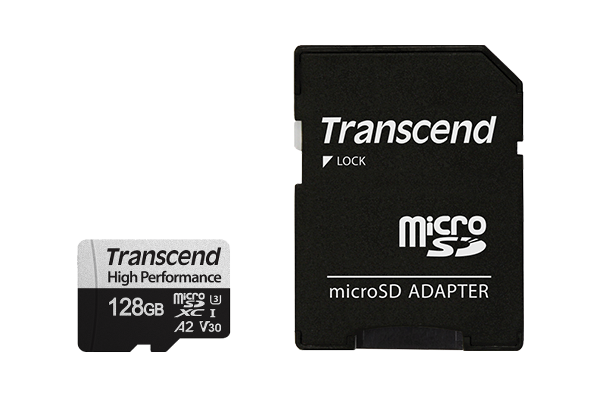 Карта памяти 128Gb microSDXC Transcend Class 10 UHS-I U3 + адаптер