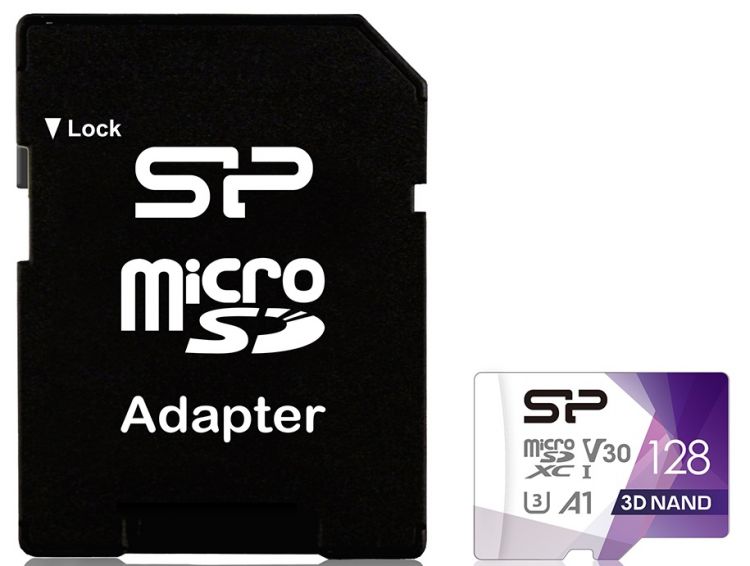 

Карта памяти 128Gb microSDXC Silicon Power Superior Pro Class 10 UHS-I U3 + адаптер, SP128GBSTXDU3V20AB