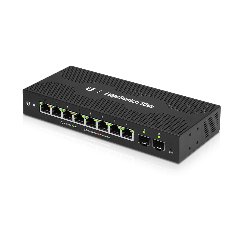 

Коммутатор Ubiquiti EdgeSwitch 10XP, управляемый, кол-во портов: 10x1 Гбит/с, кол-во SFP/uplink: 2x1 Гбит/с, установка в стойку, PoE: 8шт.x15W (ES-10XP), EdgeSwitch 10XP