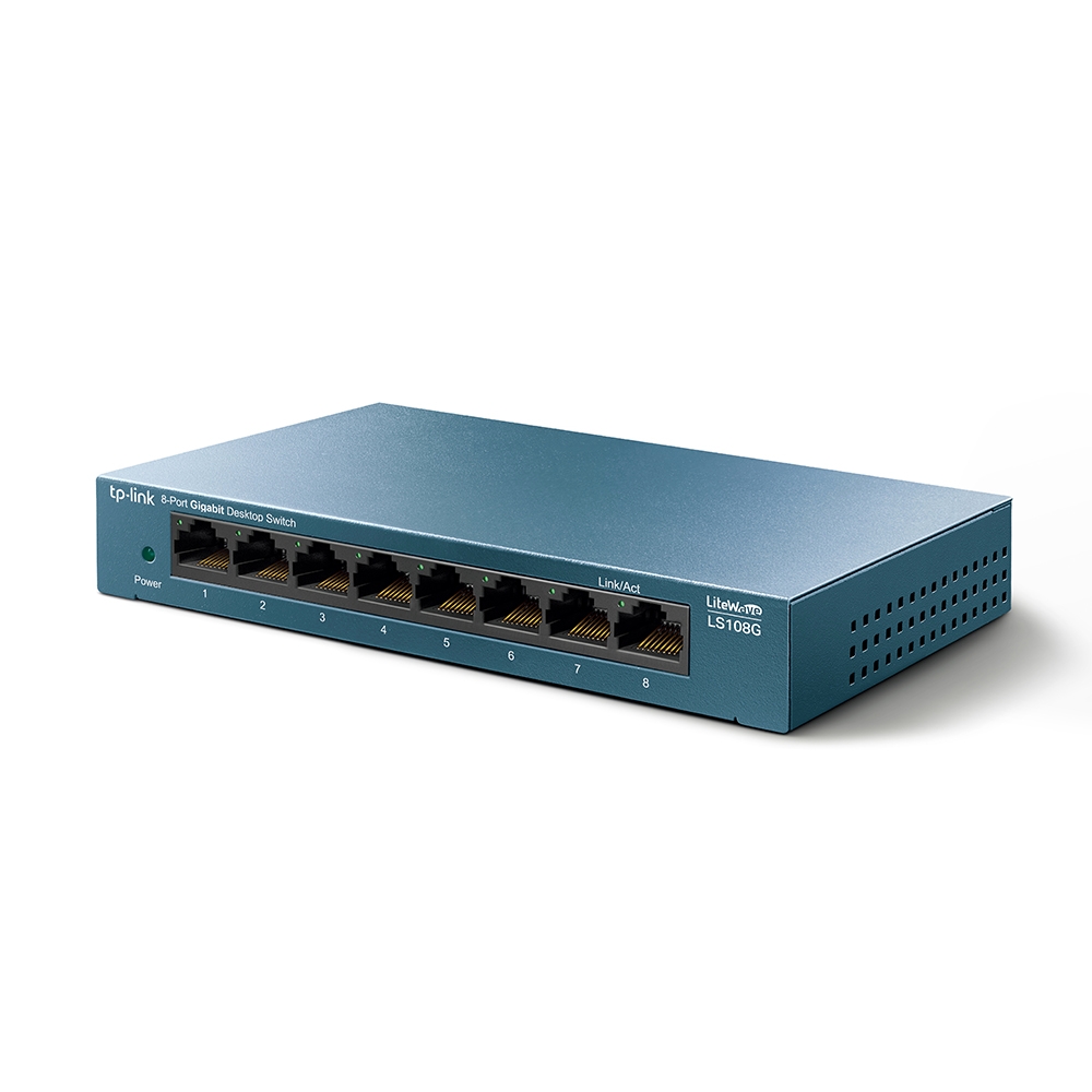 

Коммутатор TP-LINK LS108G, кол-во портов: 8x1 Гбит/с (LS108G), LS108G