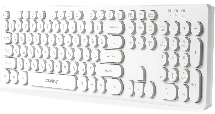 Клавиатура SmartBuy ONE 328, USB, белый