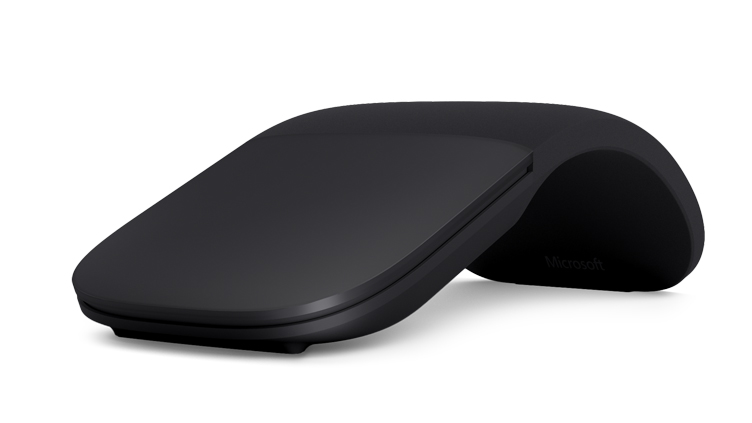 Мышь беспроводная Microsoft ARC Touch, 1000dpi, оптическая светодиодная, Wireless, Bluetooth, чёрный (ELG-00013)