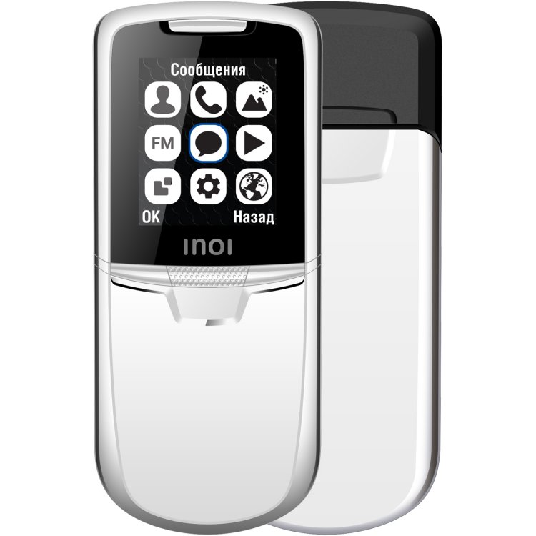 

Мобильный телефон INOI 288S 1.8", 2-Sim, 800mAh, серебристый micro-USB, 288S