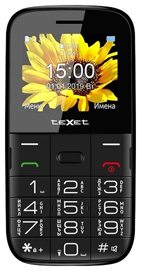 Мобильный телефон teXet TM-B227 черный