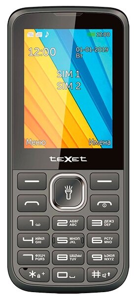 

Мобильный телефон teXet TM-213 2.4", 320x240 TN, 32.8Mb, BT Cam, 2-Sim, 1000mAh, черный micro-USB, TM-213