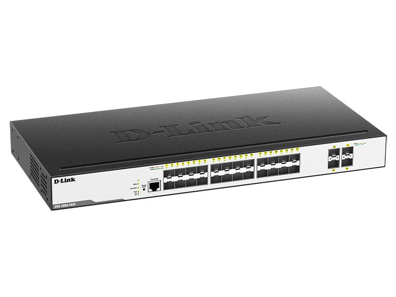 

Коммутатор D-Link DGS-3000-28XS, управляемый, кол-во портов:, SFP 24x1 Гбит/с, кол-во SFP/uplink: SFP+ 4x10 Гбит/с, установка в стойку (DGS-3000-28XS/B1A), DGS-3000-28XS