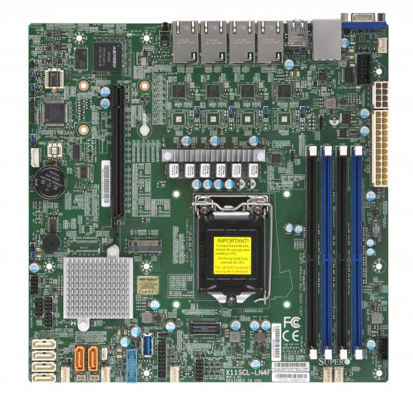 

Материнская плата Supermicro X11SCL-LN4F, 1xSocket1151v2, iC242, 4xDDR4, PCI-Ex16, 1xM.2-PCI-E, 6SATA3 RAID 0/1/5/10, 4GLAN, 4xUSB 2.0, 5xUSB 3.1, VGA, mATX, Retail (MBD-X11SCL-LN4F-O), X11SCL-LN4F