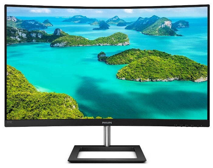 

Монитор 27" Philips 272E1CA VA, Curved, 1920x1080 (16:9), 250кд/м2, 4мс, VGA, HDMI, DisplayPort, черный (272E1CA/(00/01)), 272E1CA