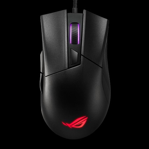 Мышь проводная ASUS ROG Gladius II Core 6200dpi оптическая светодиодная USB черный 90MP01D0-B0UA00 5175₽