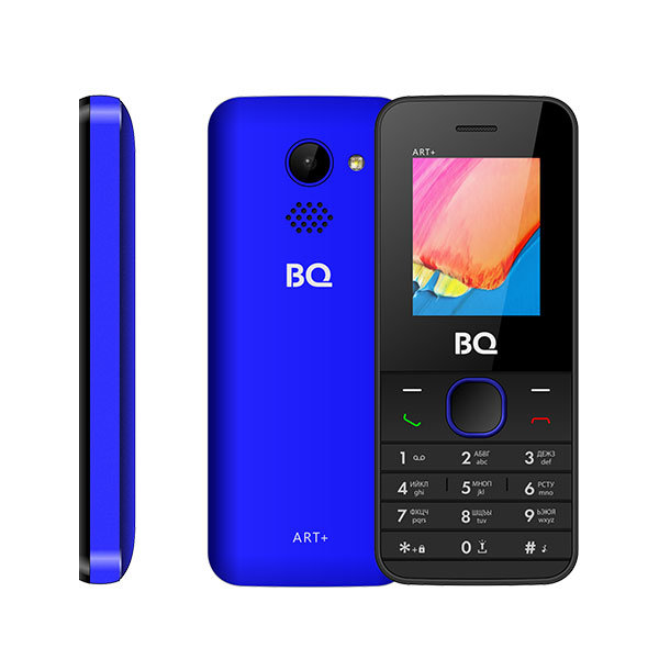 

Мобильный телефон BQ 1806 ART + 1.77", 160x128 TN, 32.8Mb RAM, 32.8Mb, BT Cam, 2-Sim, 800mAh, синий, 1806 ART +