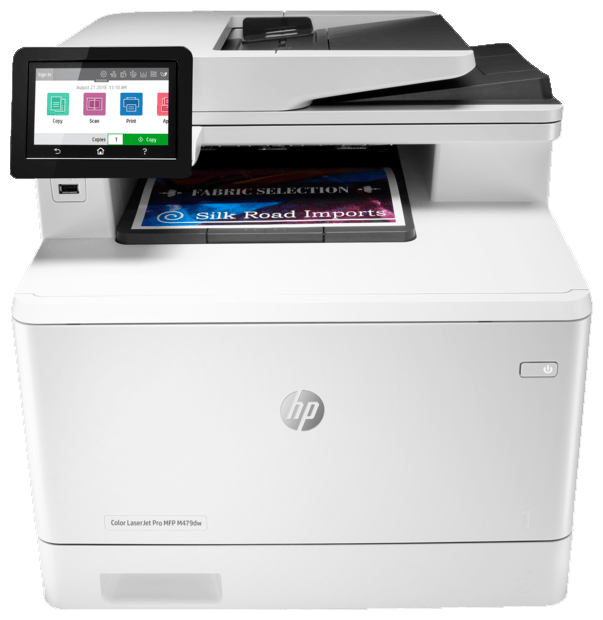 

МФУ лазерный HP Color LaserJet Pro M479dw, A4, цветной, 27стр/мин (A4 ч/б), 27стр/мин (A4 цв.), 600x600dpi, дуплекс, АПД-50 листов, сетевой, Wi-Fi, USB (W1A77A), M479dw