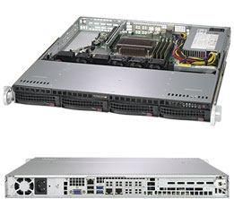 Серверная платформа SuperMicro 5019C-M, 1xSocket1151v2, 4xDDR4, 4x3.5 HDD HS, 2xM.2-PCI-E/SATA, 2GLAN, IPMI, 1x350 Вт, 1U (SYS-5019C-M)