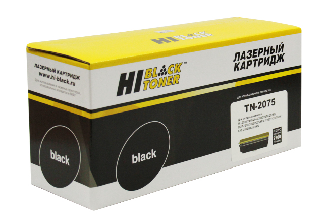 

Картридж лазерный Hi-Black HB-TN-2075 (TN-2075), 2500 страниц, совместимый для Brother HL-2030/2040/2070/7010/7420/7820