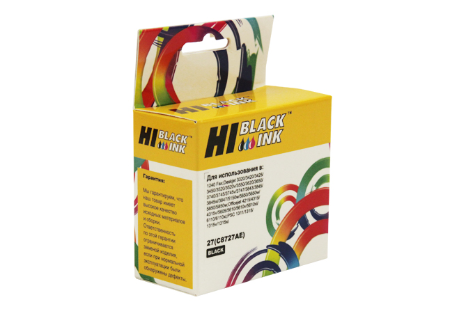 

Картридж струйный Hi-Black HB-C8727AE (27/C8727AE), совместимый, для HP DJ 3320/3325/3420