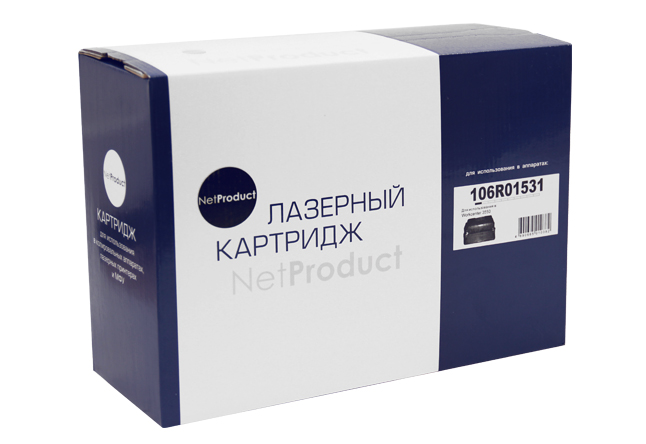 

Картридж лазерный NetProduct N-106R01531 (106R01531), 11000 страниц, совместимый для Xerox WC 3550