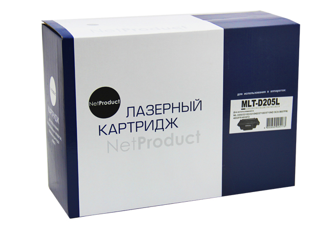

Картридж лазерный NetProduct N-MLT-D205L (MLT-D205L), 5000 страниц, совместимый для Samsung ML-3310D/3310ND/3710D/3710ND/SCX-4833/5637