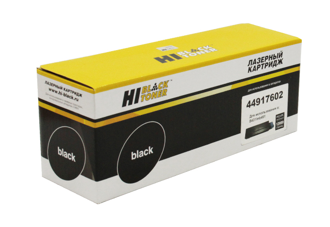 

Картридж лазерный Hi-Black HB-44917602 (44917602), 12000 страниц, совместимый, для OKI B431/MB491/MB461/MB47