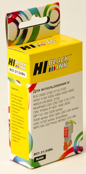 

Картридж Hi-Black new BCI-21/BCI-24Bk для Canon PIXMA iP1000/1500/2000, черный