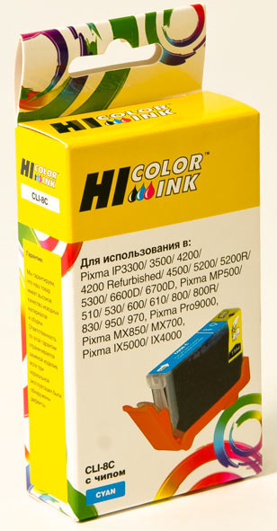

Картридж струйный Hi-Black HB-CLI-8C (CLI-8C), совместимый, для Canon PIXMA iP4200/iP6600D/MP500
