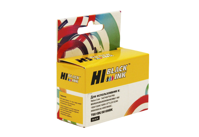 

Картридж Hi-Black new C13T05114210 для Epson Stylus Color 740/760/800/1160/1520, черный