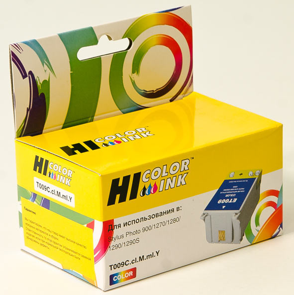 

Картридж Hi-Black new C13T0094010 для Epson Stylus Photo 900/1270/1290, цветной (T009C.cl.M.ml.Y)