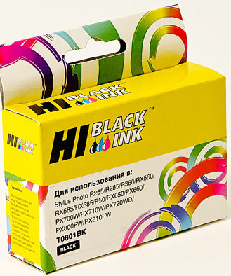 

Картридж струйный Hi-Black HB-C13T08014010 (C13T08014010), совместимый, для Epson Stylus Photo P50/PX660/700W/800FW/R265