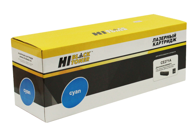 

Картридж лазерный Hi-Black HB-CE271A (CE271A), голубой, 15000 страниц, совместимый для CLJ CP5520/5525/Enterprise M750