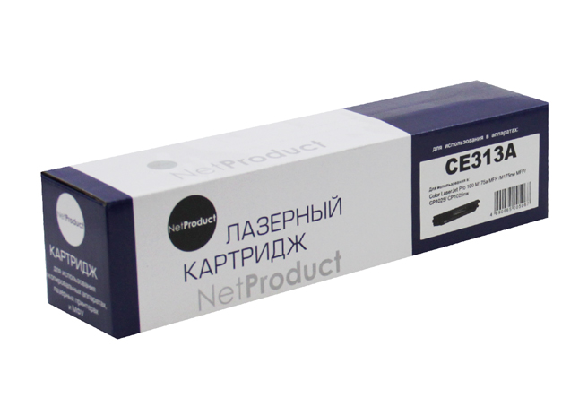 

Картридж лазерный NetProduct N-CE313A (CE313A), пурпурный, 1000 страниц, совместимый, для CLJ CP1025/1025nw/Pro M175