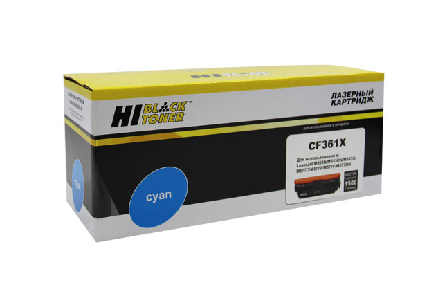 

Картридж лазерный Hi-Black HB-CF361X, голубой, 9500 страниц, совместимый для CLJ Enterprise M552/553/MFP M577