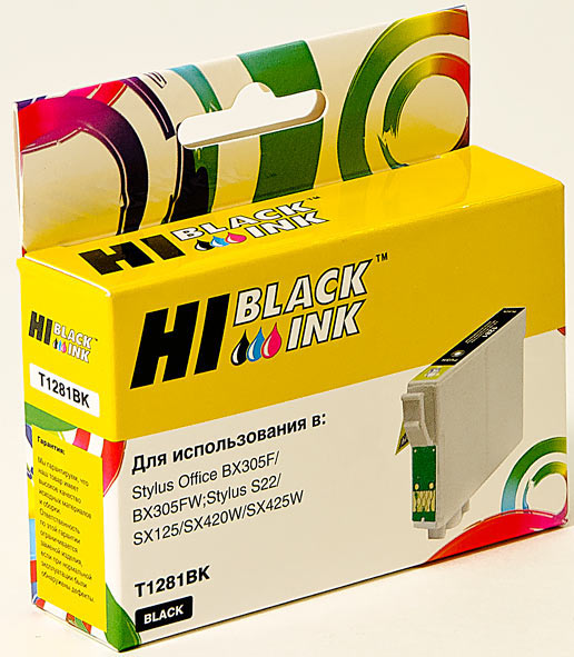 

Картридж струйный Hi-Black HB-C13T12814010, совместимый, для Epson Stylus S22/SX125/SX420W/SX425W/BX305F