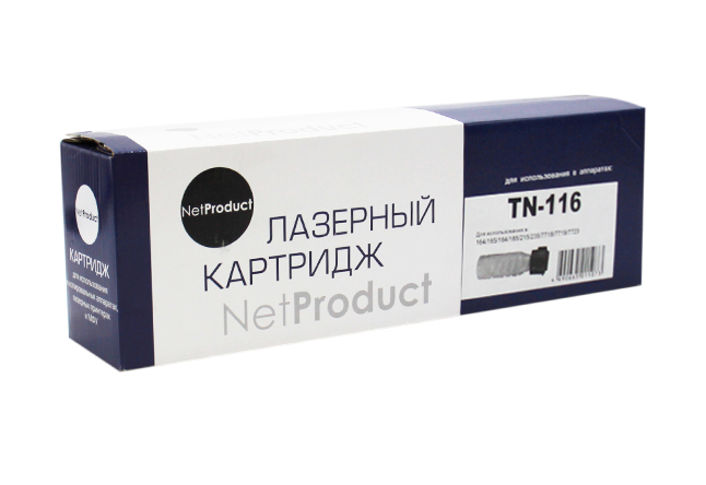 

Картридж лазерный NetProduct N-TN-116/TN-118, 5500 страниц, совместимый для Konica Minolta Minolta Bizhub 164