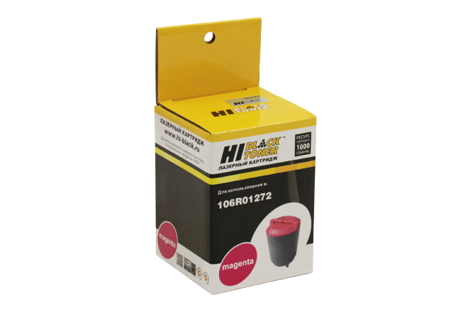 

Картридж лазерный Hi-Black HB-106R01272, пурпурный, 1000 страниц, совместимый для Xerox Phaser 6110