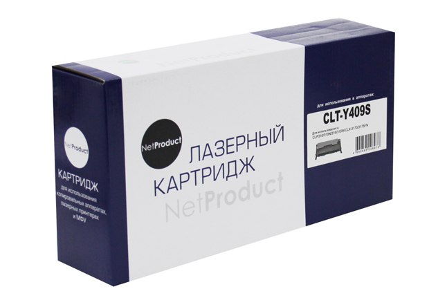 

Картридж лазерный NetProduct N-CLT-Y409S, желтый, 1000 страниц, совместимый для Samsung CLP-310/315/CLX-3170fn/3175
