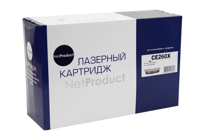 

Картридж лазерный NetProduct N-CE260X (CE260X), черный, 17000 страниц, совместимый для CLJ CP4025/4525