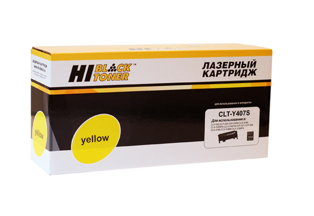 

Картридж лазерный Hi-Black HB-CLT-Y407S (CLT-Y407S), желтый, 1000 страниц, совместимый для Samsung CLP-320/320n/325/CLX-3185/3185n